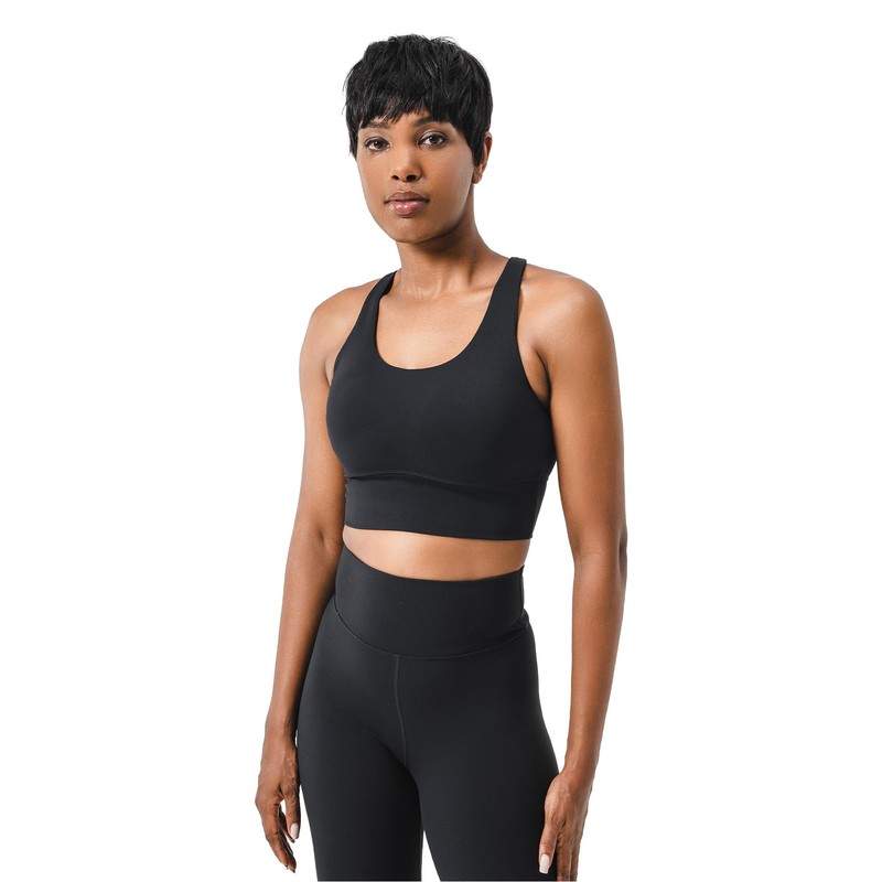 COOLMATE T Back Sport Bras, Black, Large