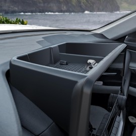 HOUCLEMIC for 2024 Grand Highlander Accessories Center Console Screen Dashboard Organizer, Center Console with Anti-Slip Black Pad Storage Organizer Tray for Grand Highlander Accessories