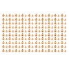 200 Set Chicago Screws Set 9.5x8mm Hard Thick Brass Uniform