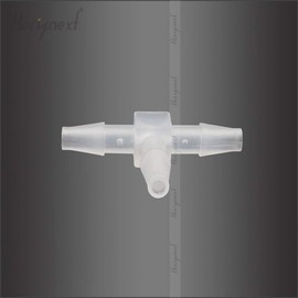 Horiznext T shape plastic (pp polypropylene) 3 way barb fitting 3/16" quick connect to air hose, oxygen tubing, water pipe