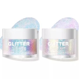 LANGMANNI 홀로그래픽 바디 글리터 젤 1.35oz LANGMANNI Holographic Body Glitter Gel 1.35oz [1 Golden Ocean]