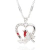 Equilibrium Robins Appear Heart Silver Plated Necklace 349645