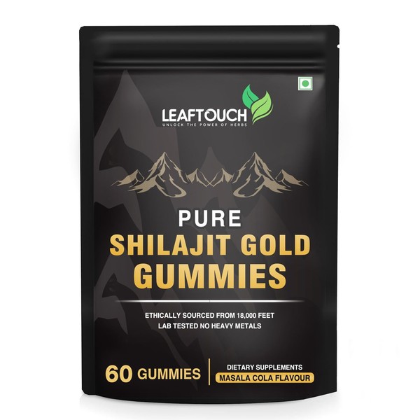 LEAFTOUCH Shilajit Gold Gummies | Masala Cola Flavour | Every