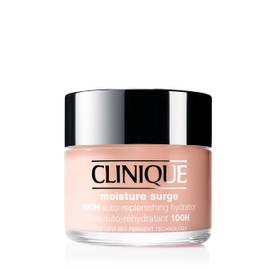 Clinique Moisture Surge 100H Auto-Replenishing Hydrator Oil Free Face Moisturizer | With Hyaluronic Acid, Aloe Bioferment and Vitamins C + E | For All Skin Types | Hydrating + Moisturizing, 4.2 Fl Oz