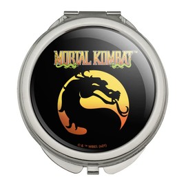 Mortal Kombat Klassic Logo Compact Travel Purse Handbag Makeup Mirror