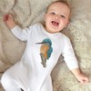 Azeeda 0-3 Month 'Kingfisher' Baby Romper Jumpsuit/Sleep Suit (SS00035695) White