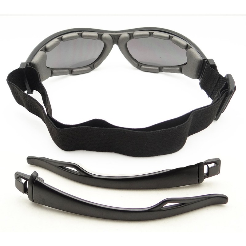 Motorcycle Sunglasses Goggles Interchangeable Temple Wide Extra Large Fit Mens