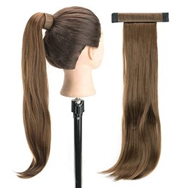 IMISSU Novelly Design Long Wavy Pony Tail Hair Extension Hair Ponytails Hairpieces with Flexible Headband (Light Brown)