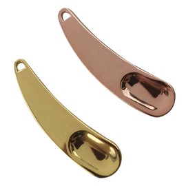 MERRYHAPY 2pcs Mini Skincare Spoon Zinc Alloy Cream Scoop Makeup Treatments Beauty Tool for Women Girls