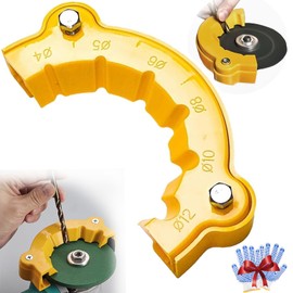 Agamino Drill Bit Sharpener, Multi-Specification Drill Bit Grinding Attachment Giant Blade Angle Grinder Drill Sharpener for All Bits, Professional Grinding Tool for Bench Grinder Sharpening Jig