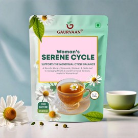 Gaurvaan Herbel Tea Serene Cycle Loose Leaves Camomile Flavour 100 Gm (Pack Of - 1)
