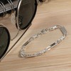 NKlaus Calla 12878 Men's Curb Bracelet 925 Sterling Silver 19