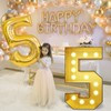 Number 15 Marquee, 4FT Light Up Numbers Gold Large Light