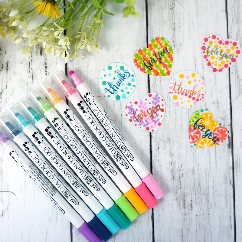 Kuretake Water-Based Pen ZIG Clean Color Dot 12 Colors TC-6100/12V