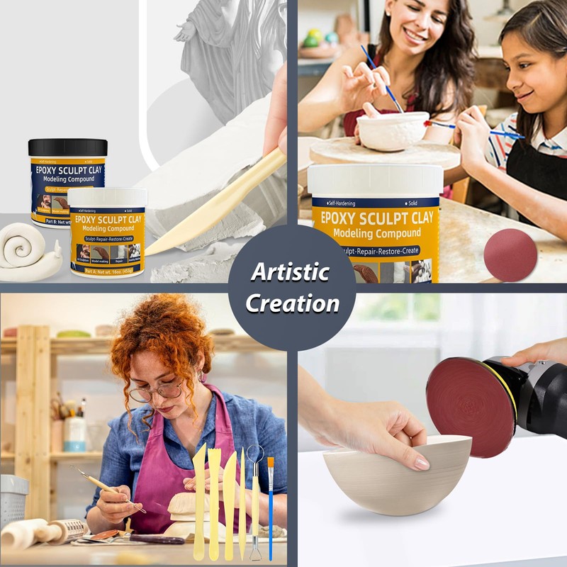 2 lb Epoxy Putty Sculpt Clay, 2 Part A &