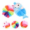 FOMIYES 3sets Practical Bath Sponge Loofah Shower Scrubber for Body