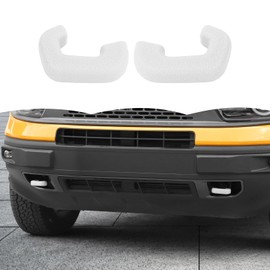 RT-TCZ Tow Hook Covers Bumper Tow Hook Covers Rubber Protector Cover Exterior Accessories for Ford Bronco Sport 2021-2025 (White)