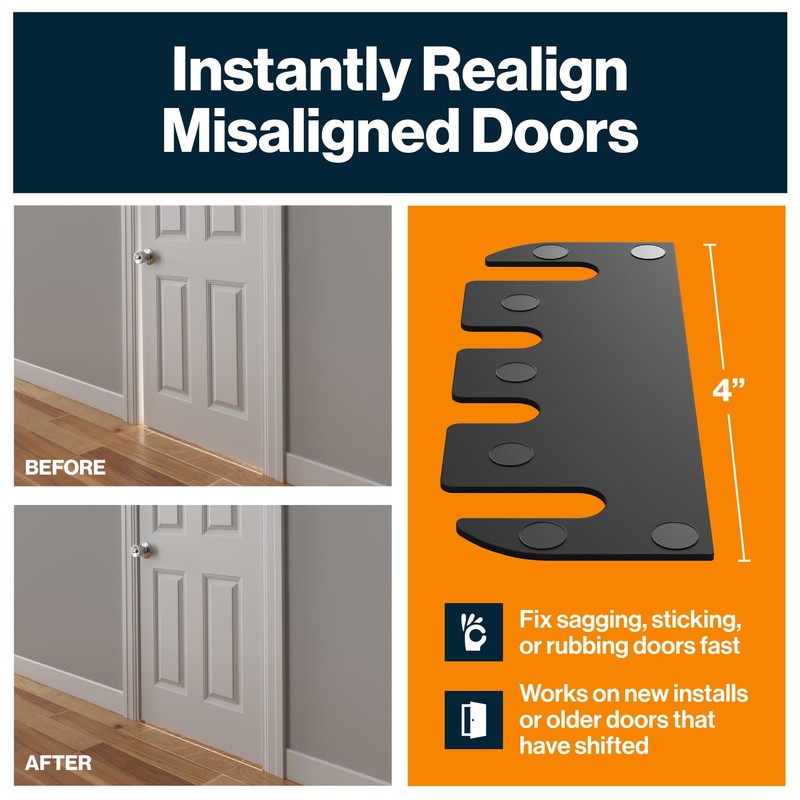 KS Hardware Door Hinge Shims (0.060 Inch Thickness, 4 Inch