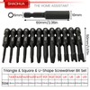 13PCS Screwdriver Bit Set, Triangle Screwdriver Set TA18-27, Square Drive
