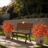 KBGYTX Orange Artificial Flowers Ground Studs Artificial Plant to Decorate