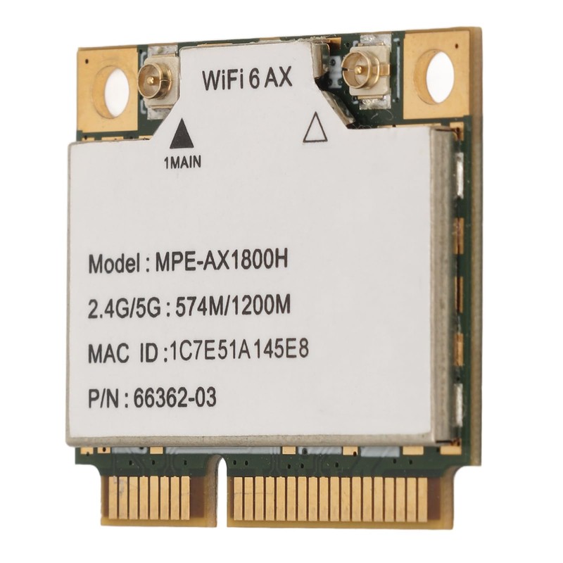 ASHATA -PCIE Interface WiFi Adapter, AX1800H WiFi 6 Card, 2.4GHz