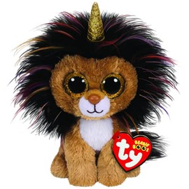 TY 1607-36252 36252 Beanie Boos Ramsey Lion, Multicolored, 15 cm