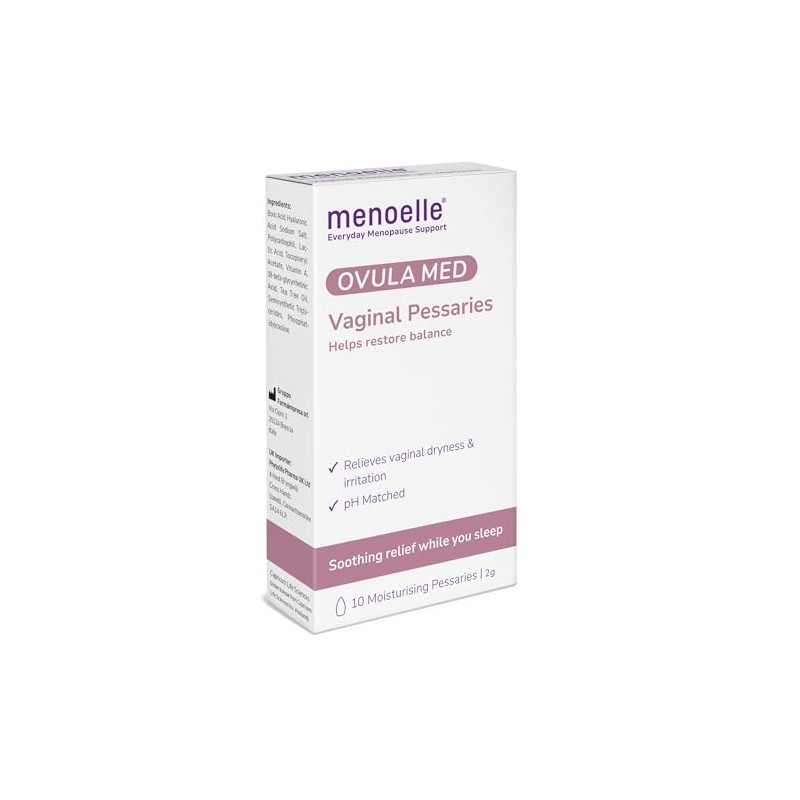 menoelle Ovula MED Vaginal Pessaries (10 Pack) | Boric Acid