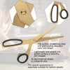 Gold and Black Elegant Unique Beautiful Golden Stainless Steel Scissors,