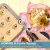 HOMURE H - Juego de cucharadas para galletas, incluye 1