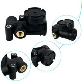 Fudatong Cabin Air Height Leveling Control Valve Kit for Hadley H00600P Height Leveling Control Valve Kit fit for Mack 20QE2373 1/4" NPT Port Replaces # F245563