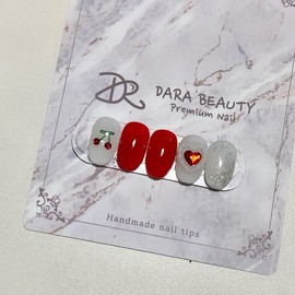 Dara Beauty October Art of the MonthCherry Cherry Nail❣ - Nail Glue / 다라뷰티 10월 이달의아트체리 앵두네일❣ - 네일글루