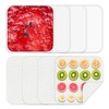 4 Pcs Silicone Food Dehydrator-Trays with Edge, 4 Pcs Mesh