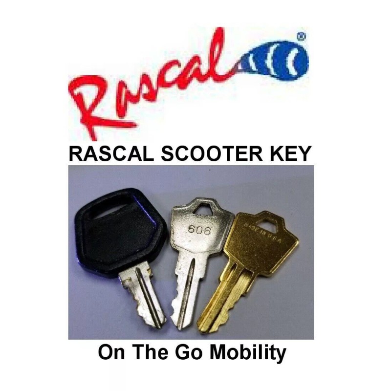 Aftermarket KEY for Rascal Scooter Fits All Model 600 600T