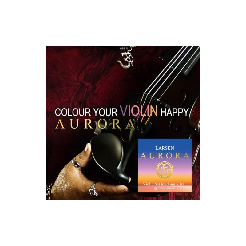 LARSEN STRINGS Aurora 1/8 strings for violin set 1/8 medium