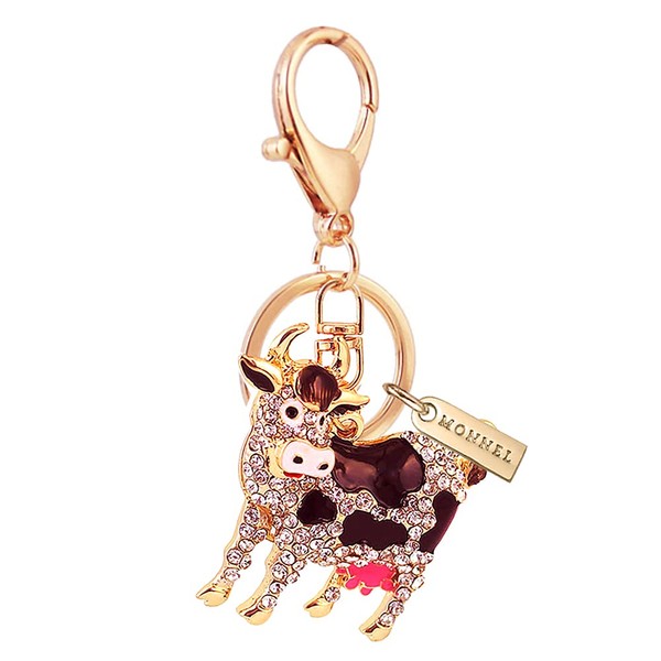 Monnel MZ941 Gorgeous Crystal Milch Cow Animal Charm Pendant Lobster