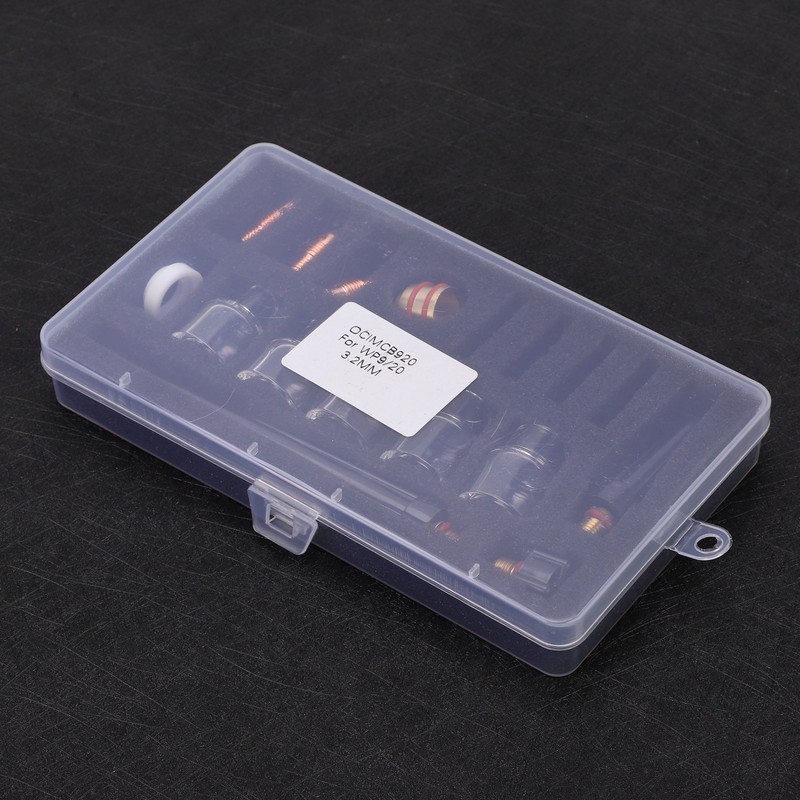 Welding Torch Accessories Kit Glass Cup Nozzle Brass Consumables for