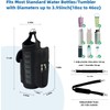 Gym Magnetic Water Bottle Holder Bag with Phone Pockets &