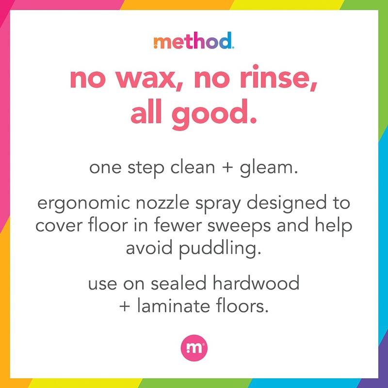 Method Hardwood Floor Cleaner, Squirt + Mop Design, Use as