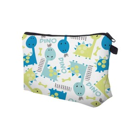 LOOMILOO Cosmetic Bag for Women, Adorable Roomy Makeup Bags Travel Water Resistant Toiletry Bag Accessories Organizer Cute Gifts (Dino 52196)