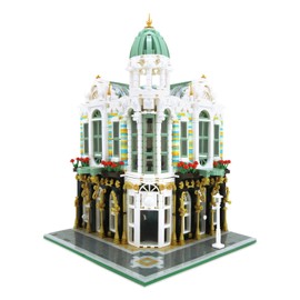 ZenithFlow Street View Building Blocks Kit, Gem Store Mini Blocks Construction Toys European Architecture Model House Store Building Set, Idea Gifts Home Decoration Collection for Adults 3115 PCS