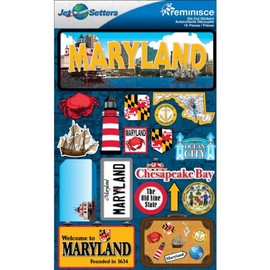 Reminisce Jet Setters 2 3-Dimensional Sticker, Maryland