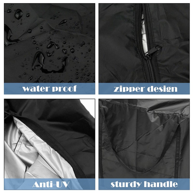 TUAKIMCE 260L Large Storage Bags, 210D Waterproof Dust-proof Duvet Storage