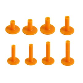 Akaaka Golf Long Rubber Tees Golf Tees for Practice Home Rubber Golf Equipment Lightweight Durable Soft Golf Mat Tee Set of 8