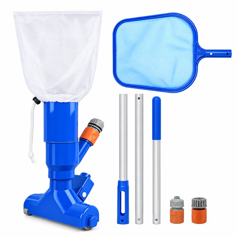 Portable Pool Vacuum Kit for Manual Cleaning – Garden Hose