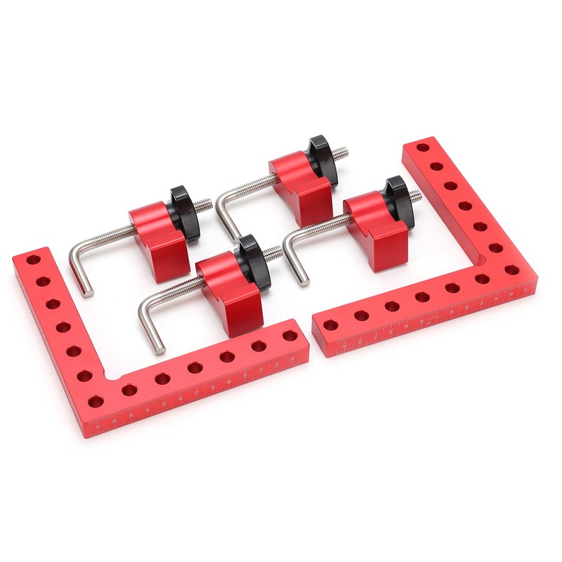 Square Positioning Ruler Kit Aluminum Alloy Right Angle 90 Degree
