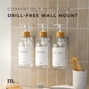 Shampoo and Conditioner Bottles Set of 3 Clear Bamboo –