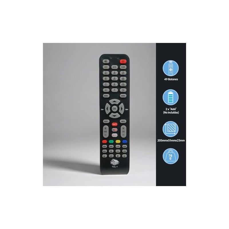 Master Control Remoto Multifunciones Smart y Botones de Acceso Rápido