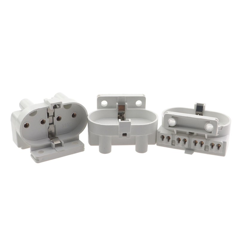 ZQIY 3PCS 2G11 Lampholder 4 Pin UV Lamp Holder White