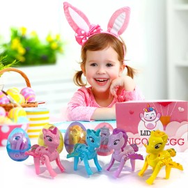 Lidor Surprise Eggs with Unicorns Rainbow Egg Kids Toys Unicorns Inside Jumbo 4 Pack