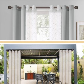 WORLD RODS Industrial Curtain Rods for Windows 18 to 120 Inch, 1 Inch Blackout Wrap Around Drapery Rods,Adjustable Farmhouse Curtain Pole,Wall or Ceiling Mounted,for Living Room, Brushed Crimson Black